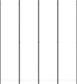 vidaXL Διαχωριστικό Δωματίου με 4 Πάνελ Λευκό 200 x 220 εκ. Υφασμάτινο