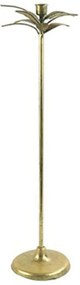 Κηροπήγιο Μεταλλικό Λουλούδι 013.775449 67cm Gold Metal