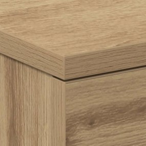 Κομοδίνα 2 τεμ. τεχνίτης Δρυς 38x35x55 εκ. από Επεξεργ Ξύλο 861127