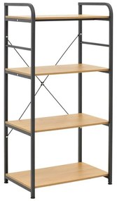 Ραφιέρα επιδαπέδια Depo μέταλλο μαύρο-mdf oak 60x40x120 εκ. 60x40x120 εκ.