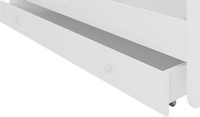 Παιδικό Κρεβάτι Belossi-Λευκό-160 x 80-Χωρίς προστατευτικό