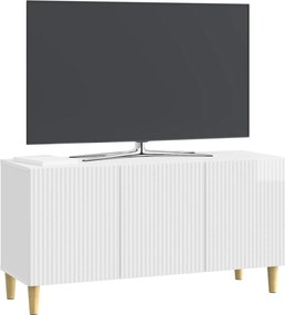 vidaXL Ντουλάπι TV 99 x 34,5 x 50 εκ. Γυαλιστερό Λευκό