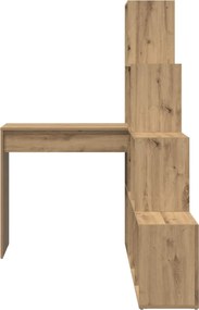vidaXL Γωνιακό γραφείο Artisan Oak Επεξεργασμένο ξύλο
