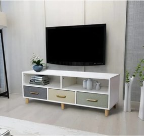 Stewehome Μοντέρνα μονάδα τηλεόρασης με ράφια από mdf Πολύχρωμο 1 YAS