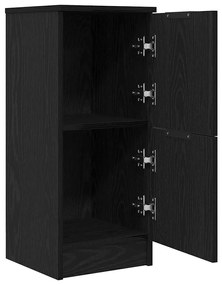 vidaXL Πλαϊνό γραφείο 2 pcs Μαύρη δρυς 30 x 30 x 70 εκ.