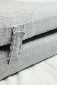 Πτυσσόμενο Στρώμα Φιλοξενίας Δαπέδου Γκρι 70x180x6 cm