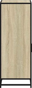 vidaXL Ντουλάπι Μπάνιου Sonoma Δρυς 35x37,5x100 εκ. από Τεχνητό Ξύλο