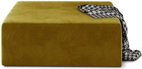 Πουφ Milek-Moustardi - 83.00Χ83.00Χ42.00cm