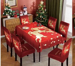 Χριστουγεννιάτικο Σετ Τραπεζαρίας 7 τμχ 150x220 Σχέδιο Νο2