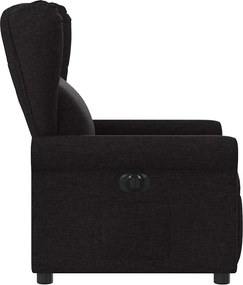 vidaXL Πολυθρόνα Ανακλινόμενη Ηλεκτρική Μαύρη Υφασμάτινη