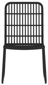 vidaXL Σετ Τραπεζαρίας Κήπου 3 Τεμαχίων Μαύρο