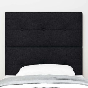 vidaXL LED κεφαλάρι με φώτα λωρίδας LED Μαύρο 100 cm ύφασμα