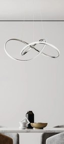 Φωτιστικό Οροφής LED Dimmable Homelighting Malbera 77-8127 Chrome