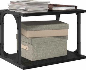 vidaXL Σταντ Εκτυπωτή Μαύρη Οξυά 41 x 28 x 33.5 εκ. Επεξεργασμένο ξύλο
