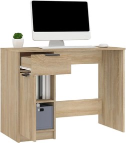 vidaXL Γραφείο Sonoma Δρυς 100x50x75 εκ. από Επεξεργασμένο Ξύλο