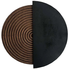 Διακοσμητικό Τοίχου 797EVL2348 50x50cm Natural-Black Wallity Polywood