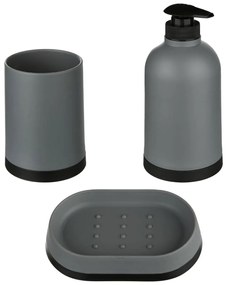 Αξεσουάρ Μπάνιου (Σετ 3τμχ) F-V Grey 160873A