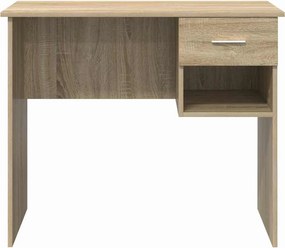 vidaXL Γραφείο με ράφι Δρύς Sonoma 90 x 49 x 75 εκ Επεξεργασμένο ξύλο