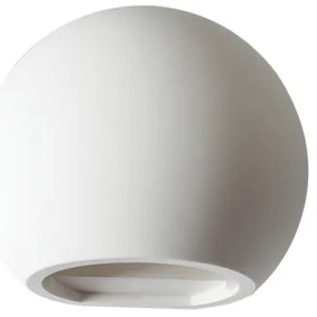 Απλίκα Φωτιστικό Τοίχου Γύψος G85311W Aca-G85311W-Λευκό G85311W