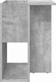 vidaXL End Table Σκυρόδεμα Γκρι 35 x 40 x 55 εκ. Επεξεργασμένο Ξύλο
