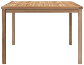 vidaXL Τραπεζαρία Κήπου 110 x 110 x 77 εκ. από Μασίφ Ξύλο Teak