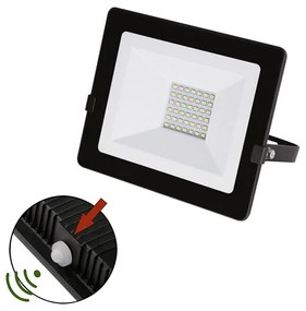 Adeleq Προβολέας Led-Smd 30W Φωτοκύτταρο 4000Κ Ip65 Μαύρος 3-0303011