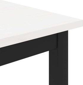 vidaXL Τραπεζάκι σαλονιού Λευκό 100 x 100 x 45 cm Στερεά ξυλεία πεύκου