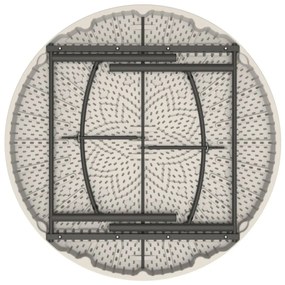 Βοηθητικό Τραπέζι Lifetime Κρεμ 152 x 74 x 152 cm Χάλυβας Πλαστική ύλη