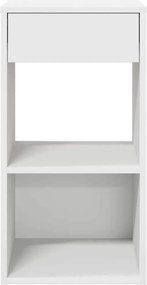 vidaXL Κομοδίνα με συρτάρι 2 τεμάχια Λευκό 35x34x66,5 cm