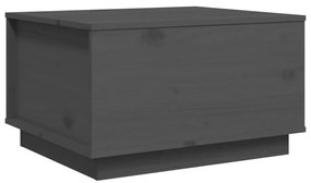 vidaXL Τραπεζάκι Σαλονιού Γκρι 60x50x35 εκ. από Μασίφ Ξύλο Πεύκου