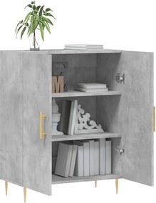 vidaXL Ντουλάπι Γκρι Σκυροδέματος 69,5x34x90 εκ. Επεξεργασμένο Ξύλο