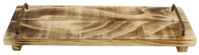 Δίσκος Σερβιρίσματος Burned 012.862033499 40x14x6,5cm Natural Ξύλο