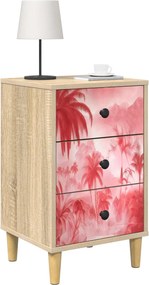vidaXL Κομοδίνο AACHEN 2 τμχ. Sonoma Δρυς 36 x 33 x 60 εκ