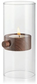 Βάση Ρεσώ Lift 129015 Φ9cm Clear-Walnut Philippi Wood, Glass