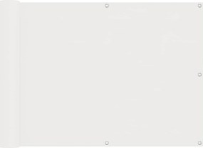 vidaXL Οθόνη Μπαλκονιού Λευκός 75 x 200 cm
