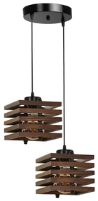 Φωτιστικό Οροφής Cara 534LUN3338 30x70cm 2xE27 40W Brown Opviq
