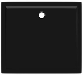 Βάση Ντουζιέρας Ορθογώνια Μαύρη 80 x 90 εκ. από ABS - Μαύρο