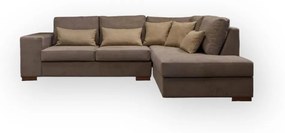 Emilio 2 Γωνιακός καναπές, καφέ 300x220x91cm -Δεξιά γωνία -EMIL100