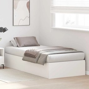 vidaXL Σκελετός Κρεβατιού Λευκό 190 x 75 x 31.5 εκ. Επεξεργασμένο ξύλο
