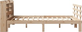 vidaXL Πλαίσιο Κρεβατιού Κεφαλάρι 150x200 εκ Μασίφ Πεύκο
