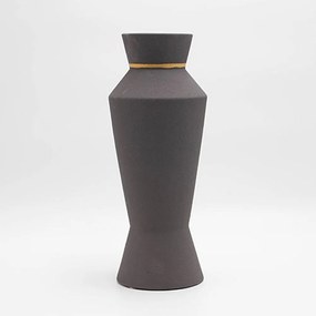 Βάζο Κεραμικό 819-00756 11,5x11,5x30cm Grey Estheti Home Ceramic