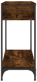 vidaXL Τραπέζι Κονσόλα Καπνιστή Δρυς 75x34,5x75 εκ. Επεξεργ. Ξύλο