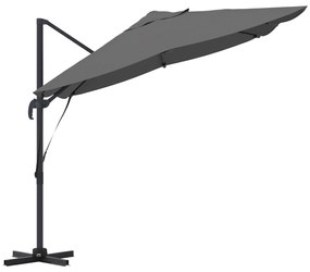 vidaXL Καντιλεβέ Ομπρέλα Roma Ανθρακί 352x251x260 εκ. Αλουμίνιο