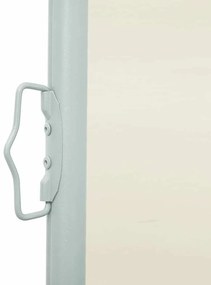 vidaXL Σκίαστρο Πλαϊνό Συρόμενο Βεράντας Κρεμ 140 x 500 εκ.