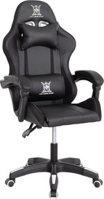 ΠΟΛΥΘΡΟΝΑ GAMING DARREN HM1203.04 ΜΑΥΡΟ-ΛΕΥΚΟ PVC 58.5x100x120Υεκ.