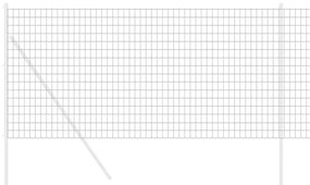 vidaXL Φράχτης Εuro Γκρι 1.2 x 25 m Σίδηρος με επικάλυψη PVC