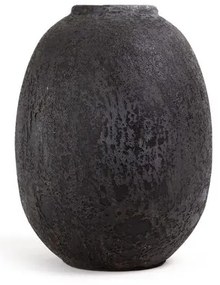Κεραμικό Διακοσμητικό Βάζο Siso Nic Black Spot Gray Small (22x22x31) Soulworks 0630060