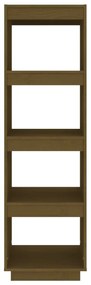 vidaXL Βιβλιοθήκη/Διαχωριστικό Χώρου Μελί 40x35x135 εκ. Μασίφ Πεύκο