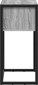 vidaXL End Table Γκρίζο Σονομα 100 x 36 x 75 εκ. Επεξεργασμένο ξύλο