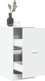 vidaXL Συρταριέρα Γενικής Χρήσης Λευκή 40x41x77,5 εκ. Επεξ. Ξύλο